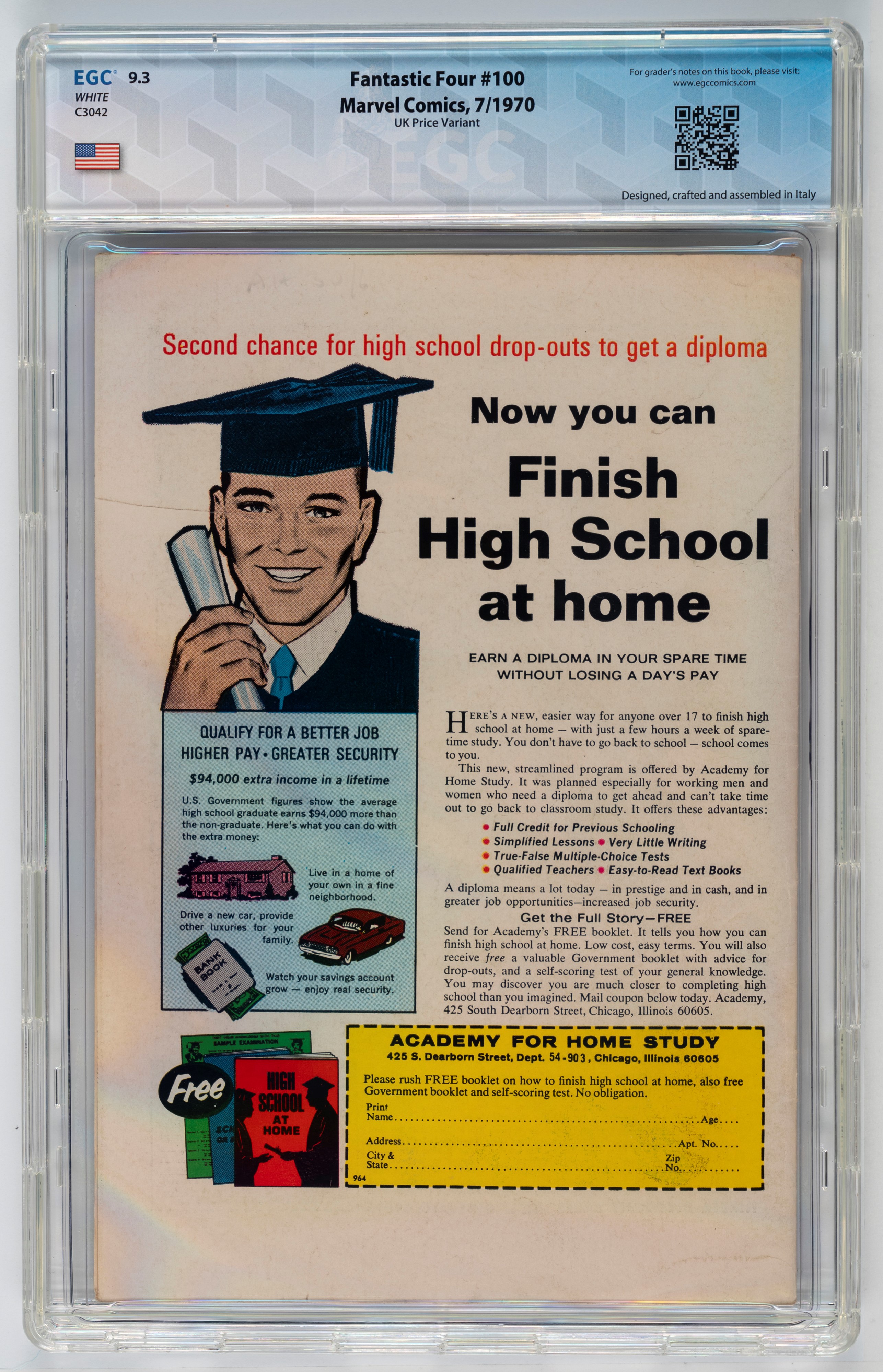 Fantastic Four #100 (UK Price Variant) - 9.3 ECG