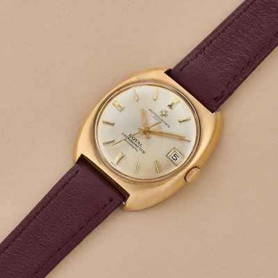 Chronometer Royal 7375, cassa tonneau in oro 18k con movimento automatico