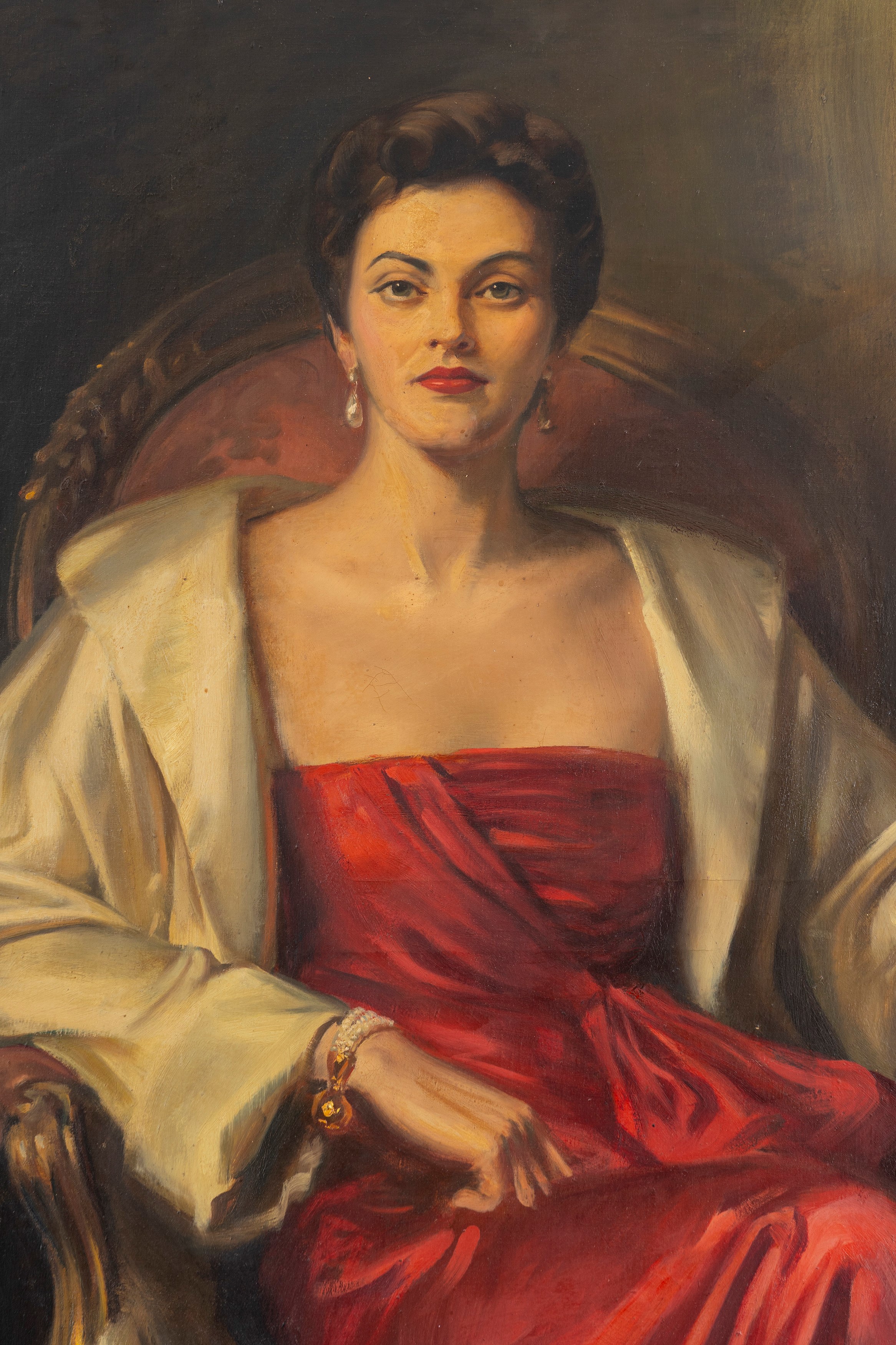 Ritratto di donna in rosso