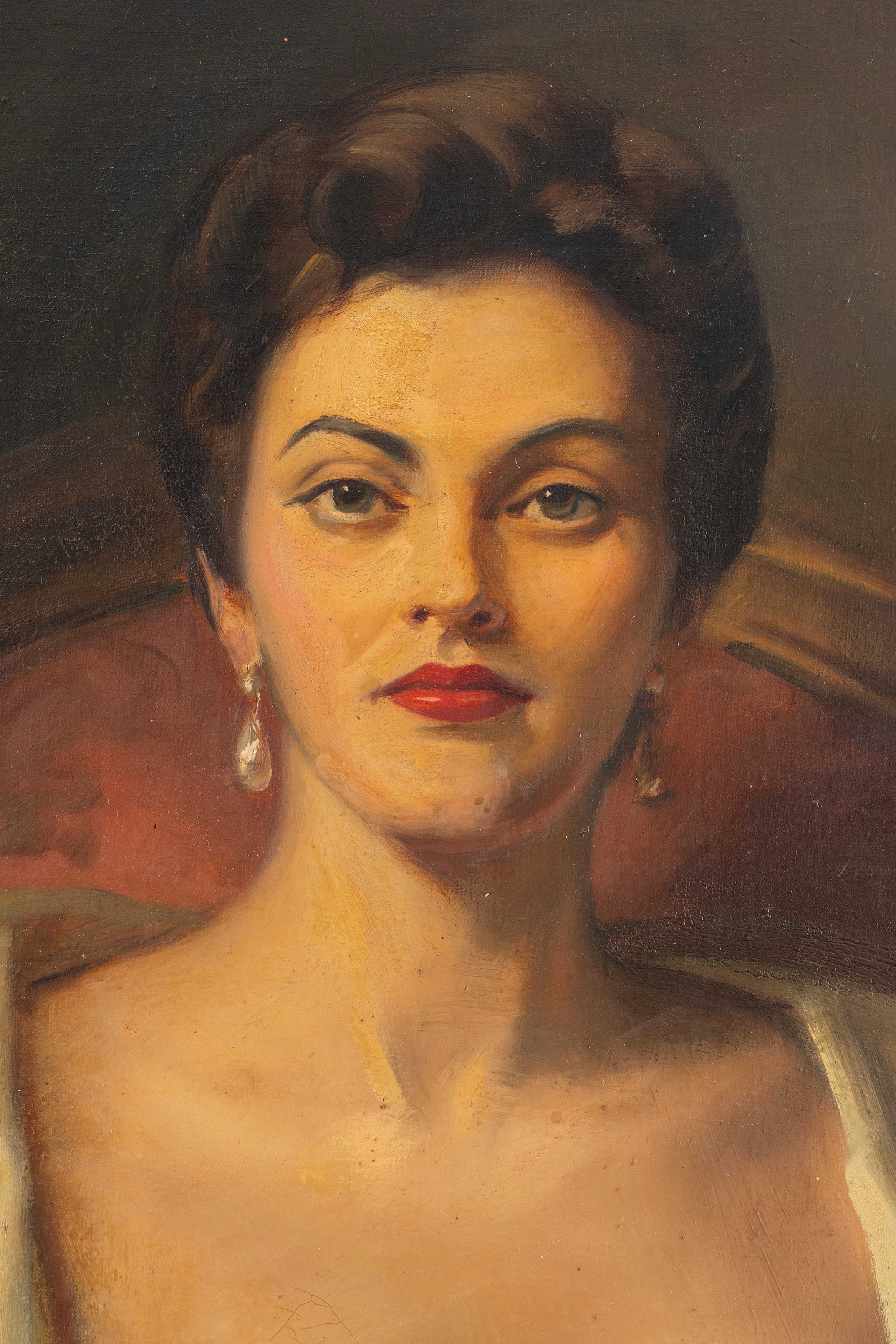 Ritratto di donna in rosso