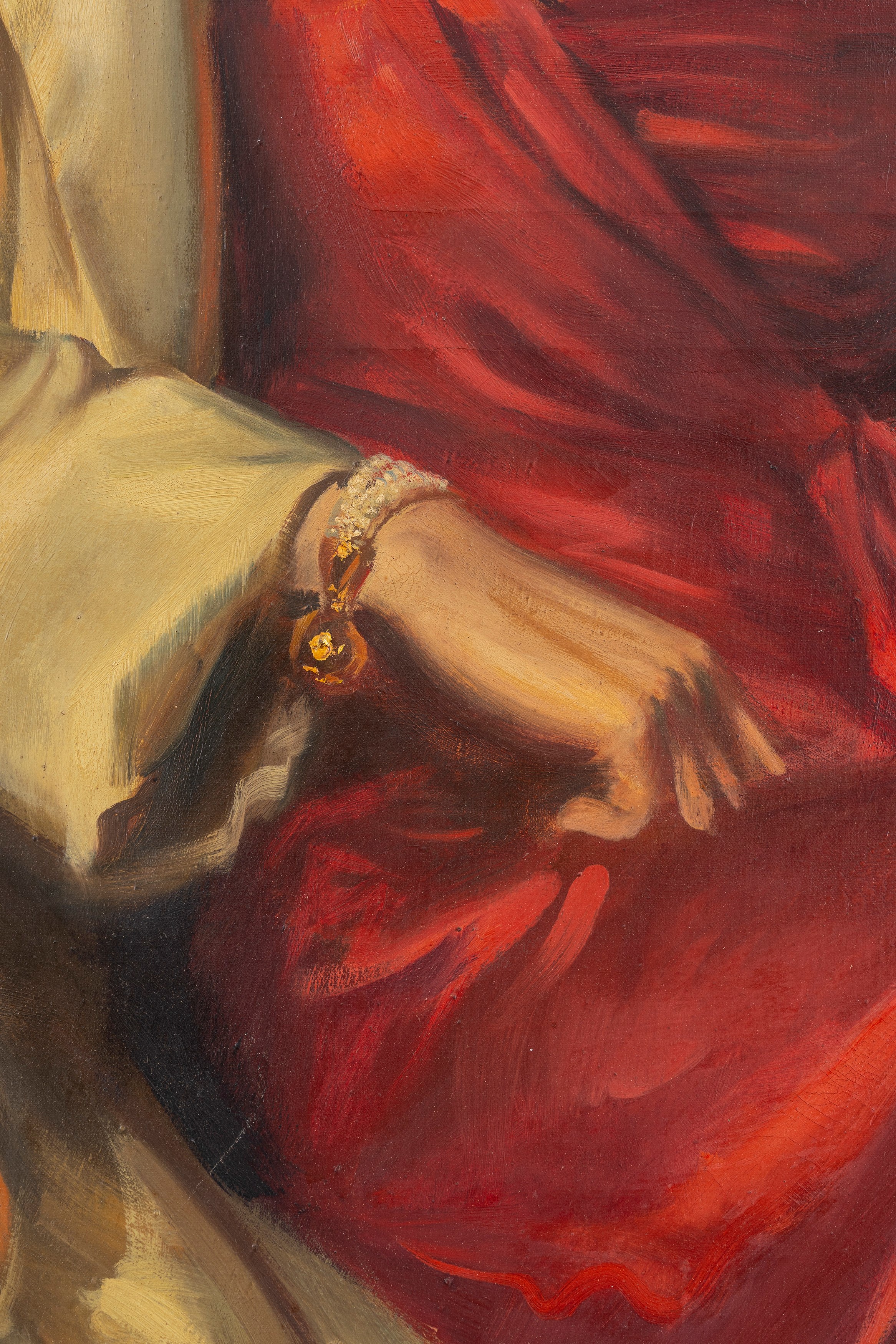 Ritratto di donna in rosso