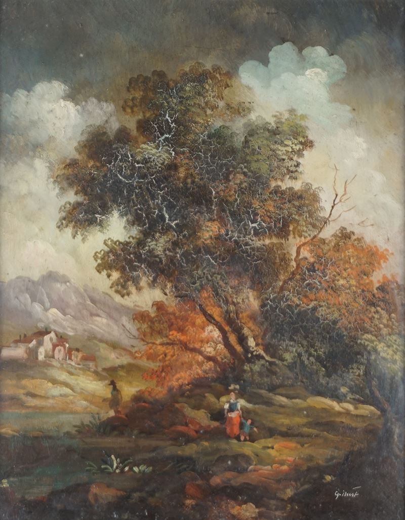 Paesaggio con figure