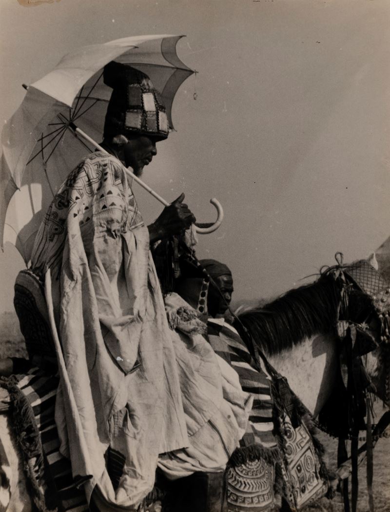 The chief of Iende, Northen Togoland, going on a journey