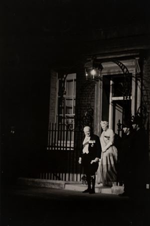 Winston and Clementine Churchill, 10 Downing Street