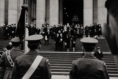 Senza titolo (Funerali di Winston Churchill), stampa alla gelatina ai sali d’argento, 1965