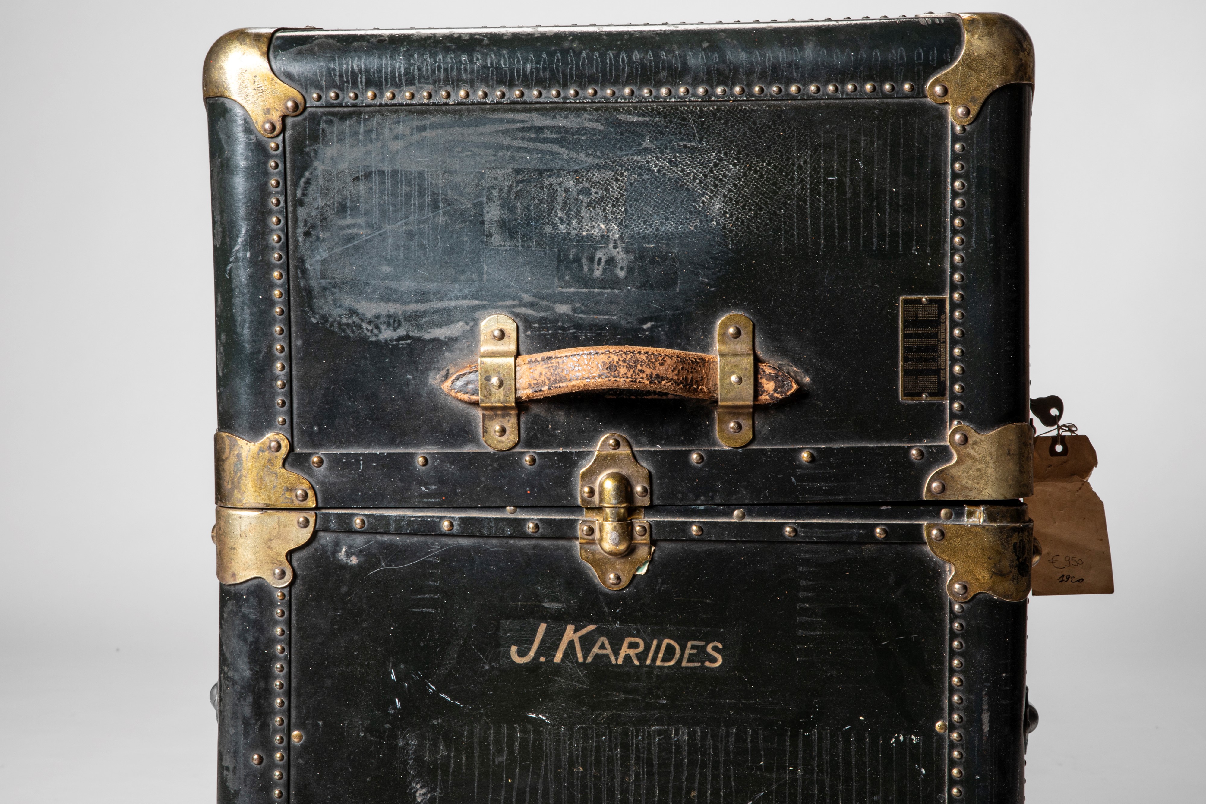 The Oshkosh Trunk Company. Baule Guardaroba da Viaggio. Inizio Secolo XX