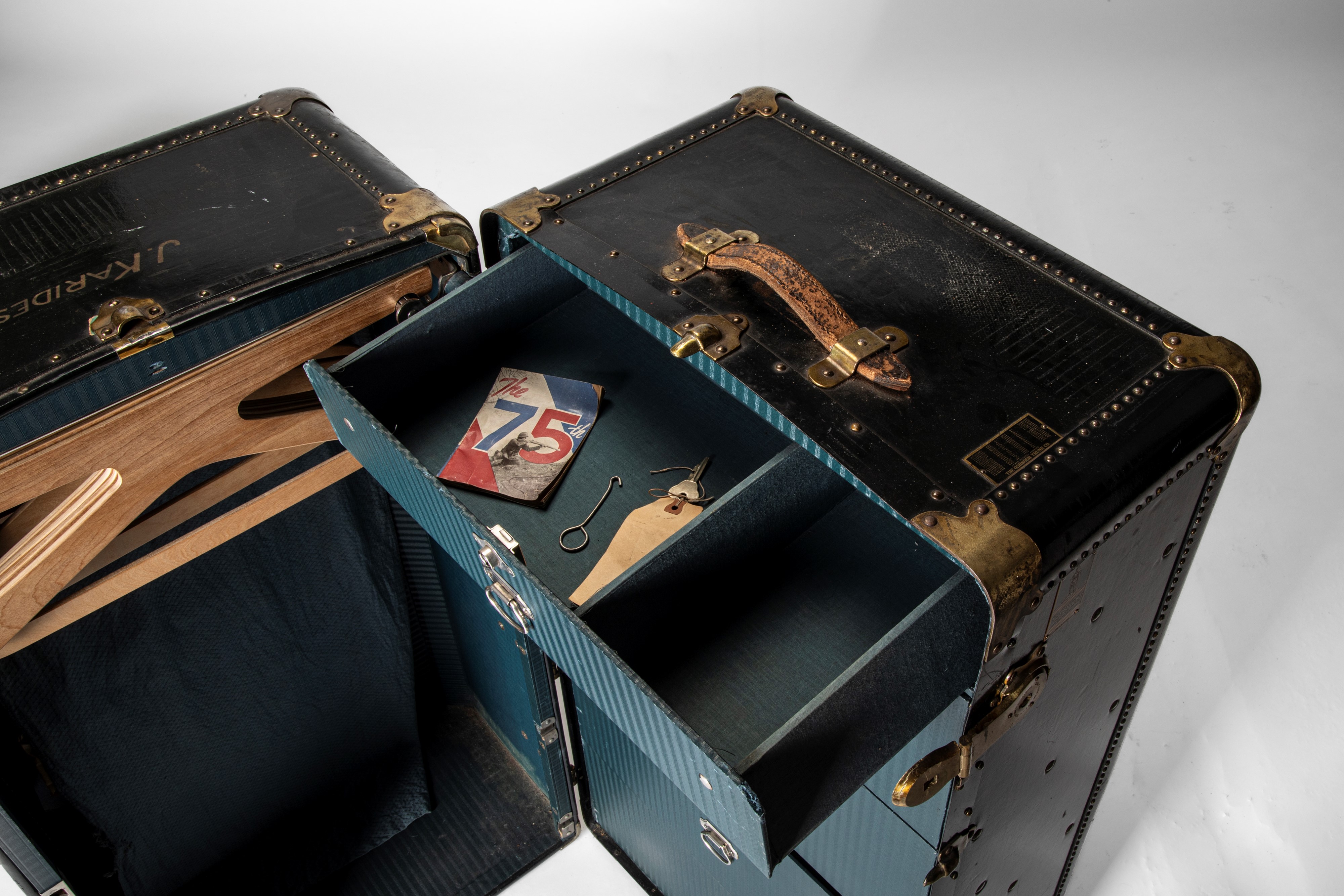 The Oshkosh Trunk Company. Baule Guardaroba da Viaggio. Inizio Secolo XX