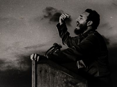 Fidel Castro in Santiago De Cuba