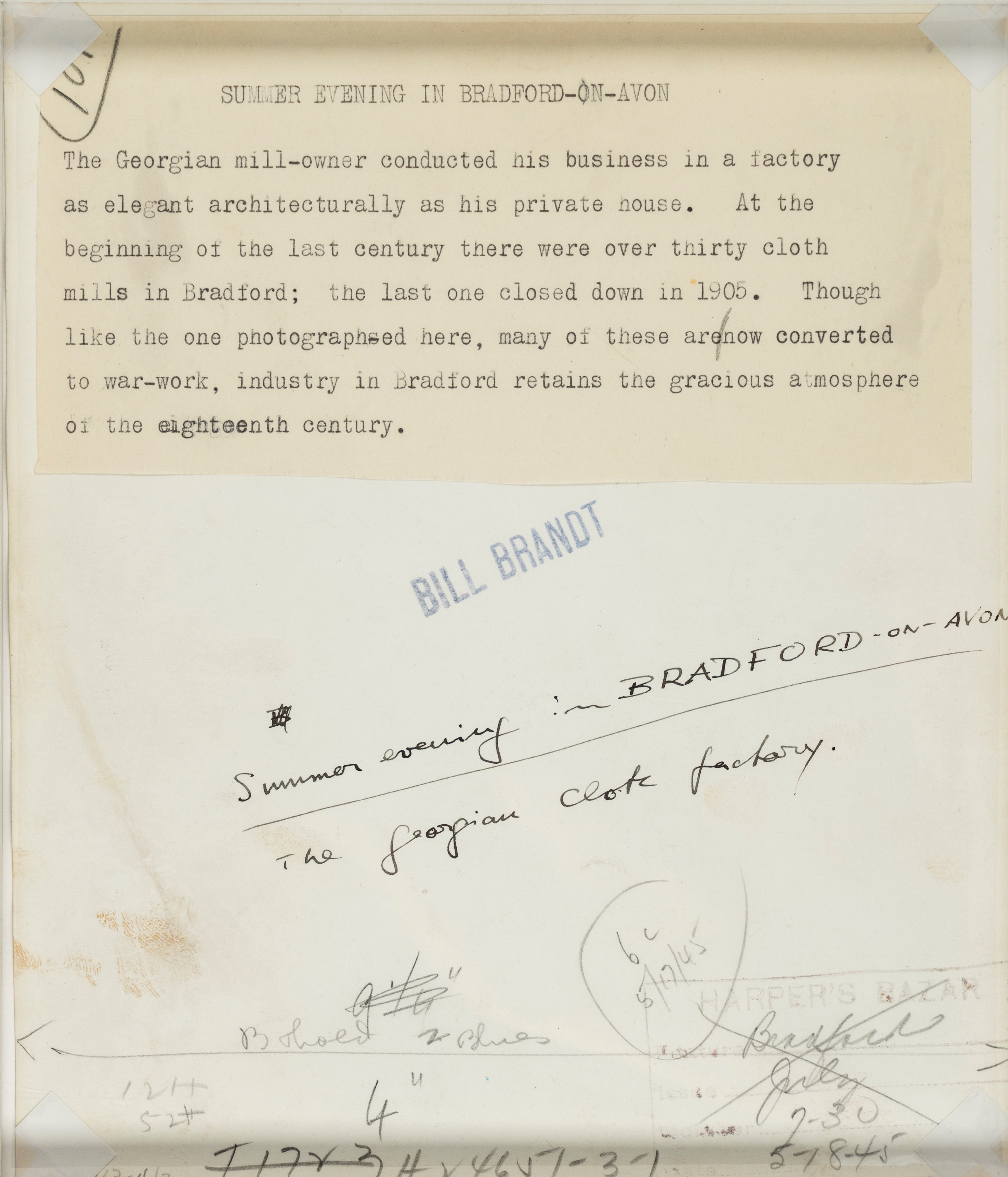 Summer evening in Bradford-on-avon, The georgian cloth factory