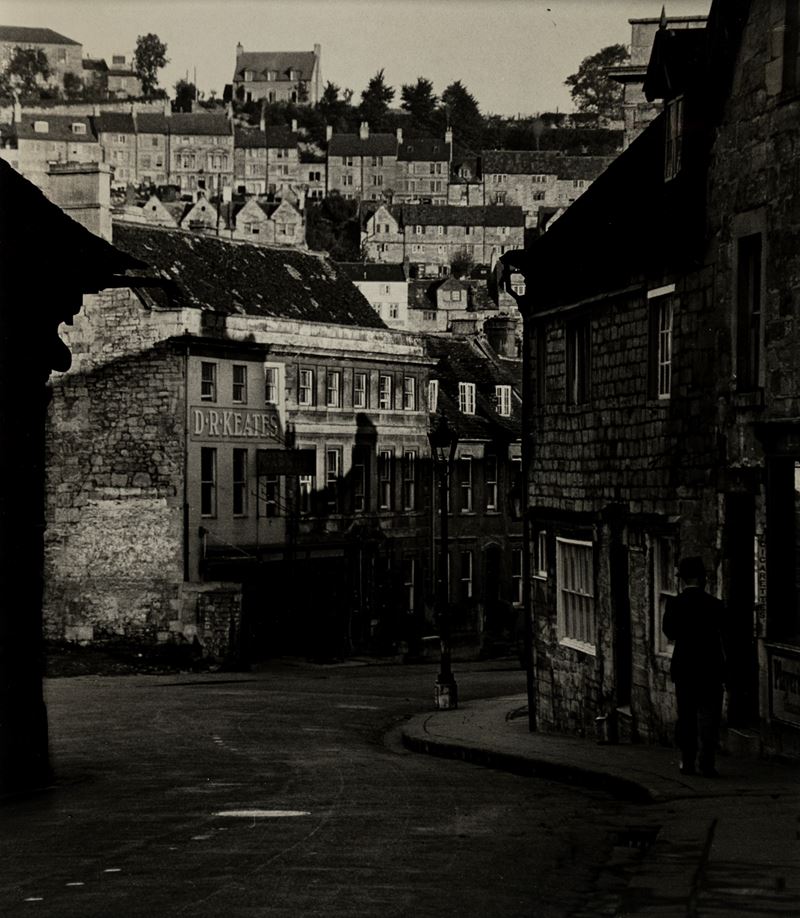 Summer evening in Bradford-on-avon, Seen from the front side of the river
