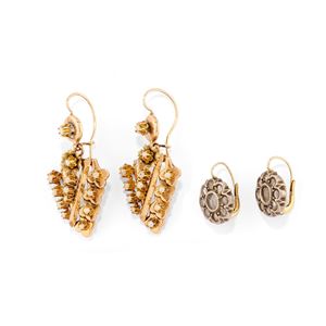 Two pairs of earrings
