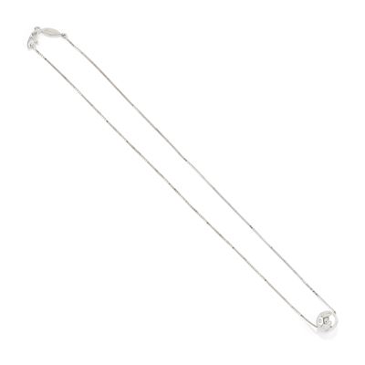 Collana con diamanti in oro bianco 18k