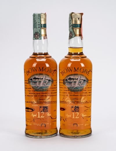 Bowmore, 12 Year Old Single Malt Scotch Whisky (2 bottiglie)