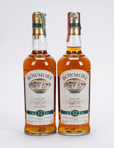 Bowmore, 12 Years Old Single Malt Scotch Whisky (2 bottiglie)