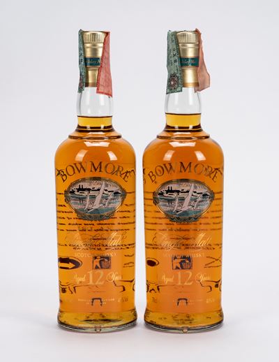 Bowmore, 12 Year Old Single Malt Scotch Whisky (2 bottiglie)
