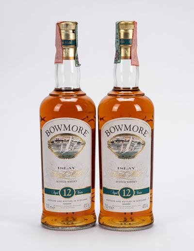 Bowmore 12 Year Old, Single Malt (2 bottiglie)