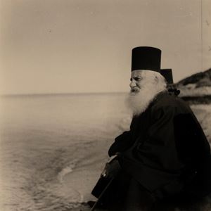 Monaco di Iviron di fronte al mare