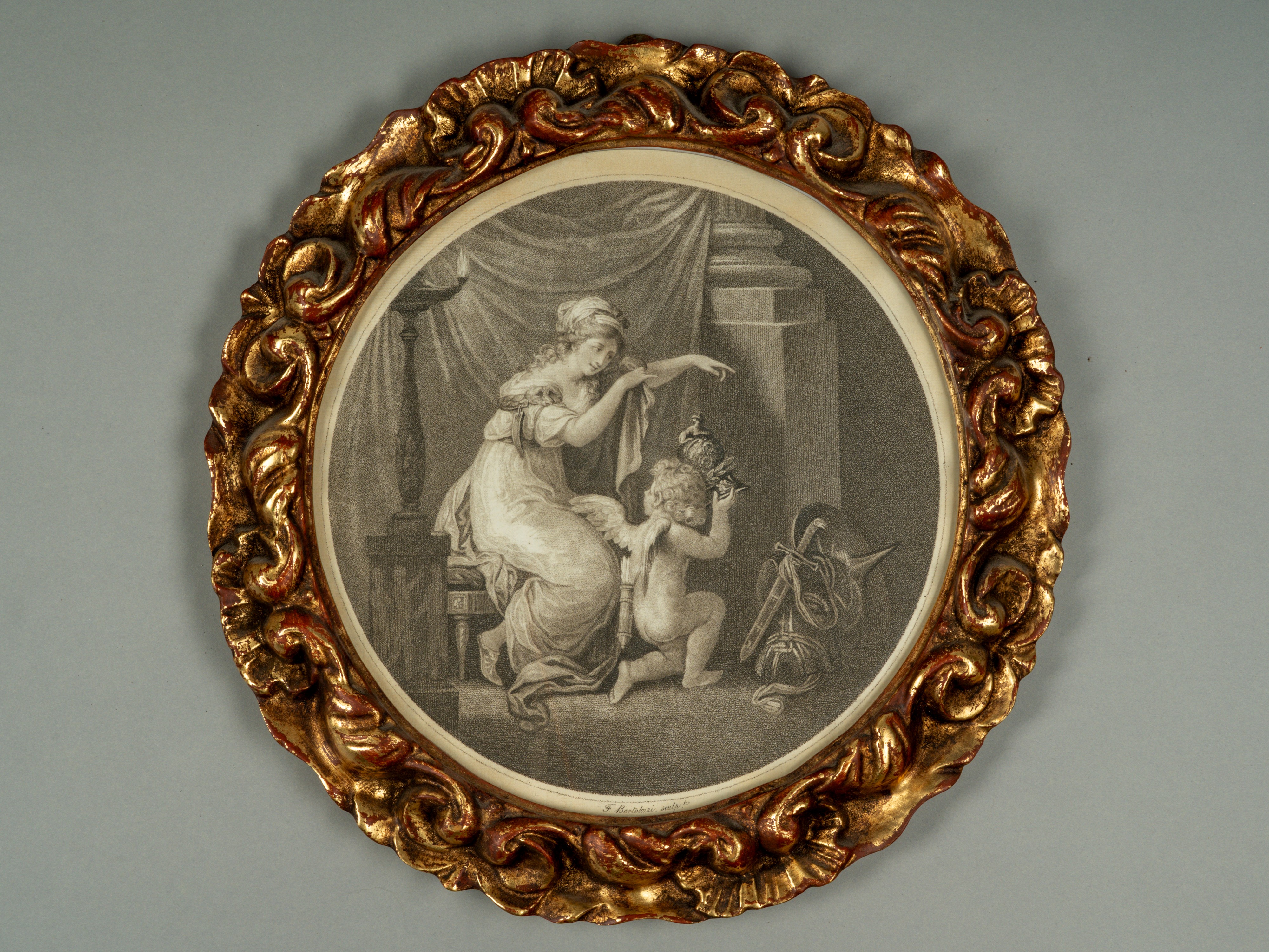 Camilla disarmata da Cupido; Cupido ispira la poesia di Saffo