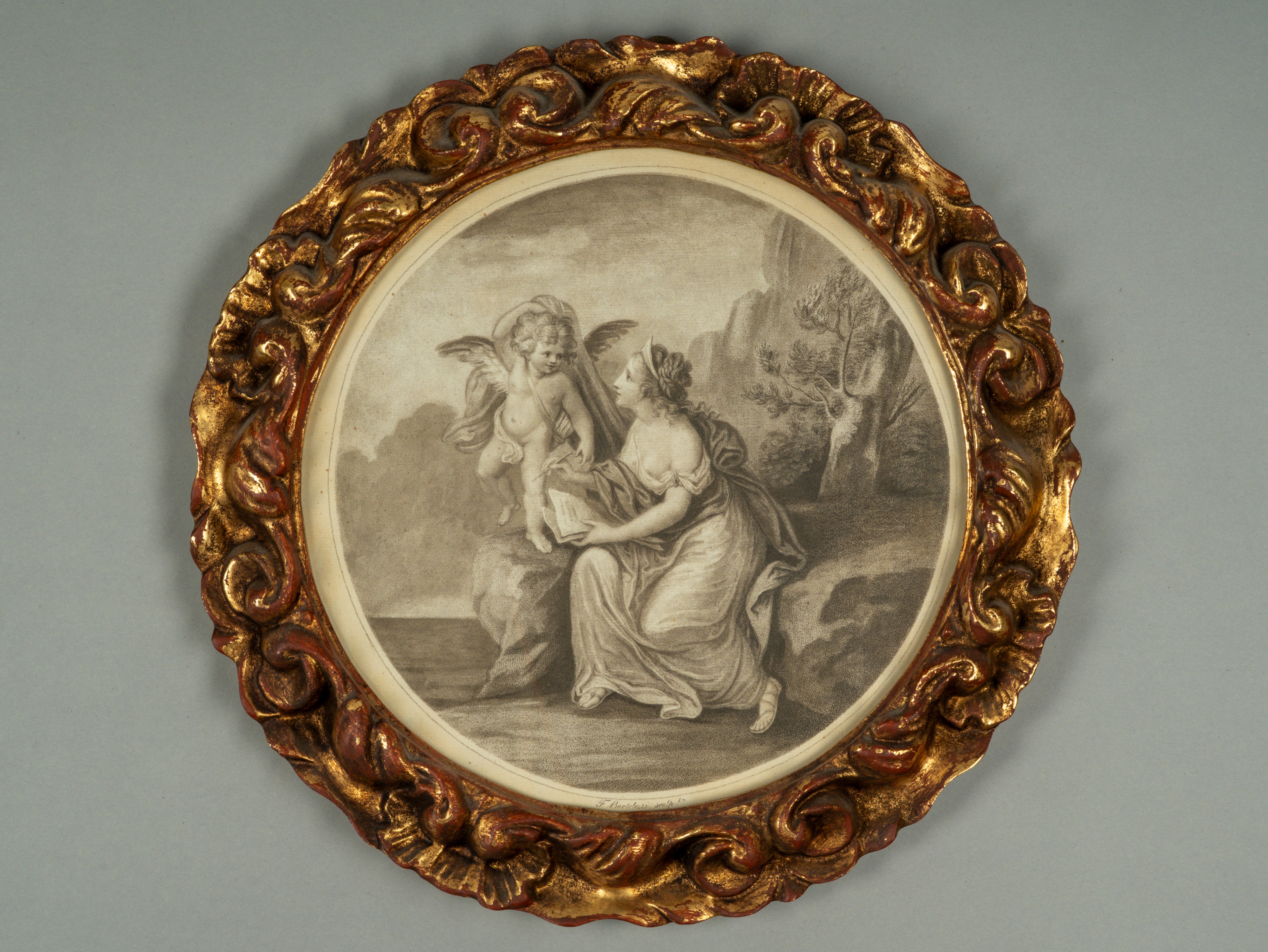 Camilla disarmata da Cupido; Cupido ispira la poesia di Saffo