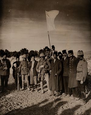 Mayor of Jerusalem and White Flag Party meeting the first British outpost