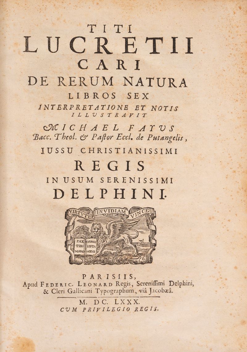 De Rerum Natura libros sex