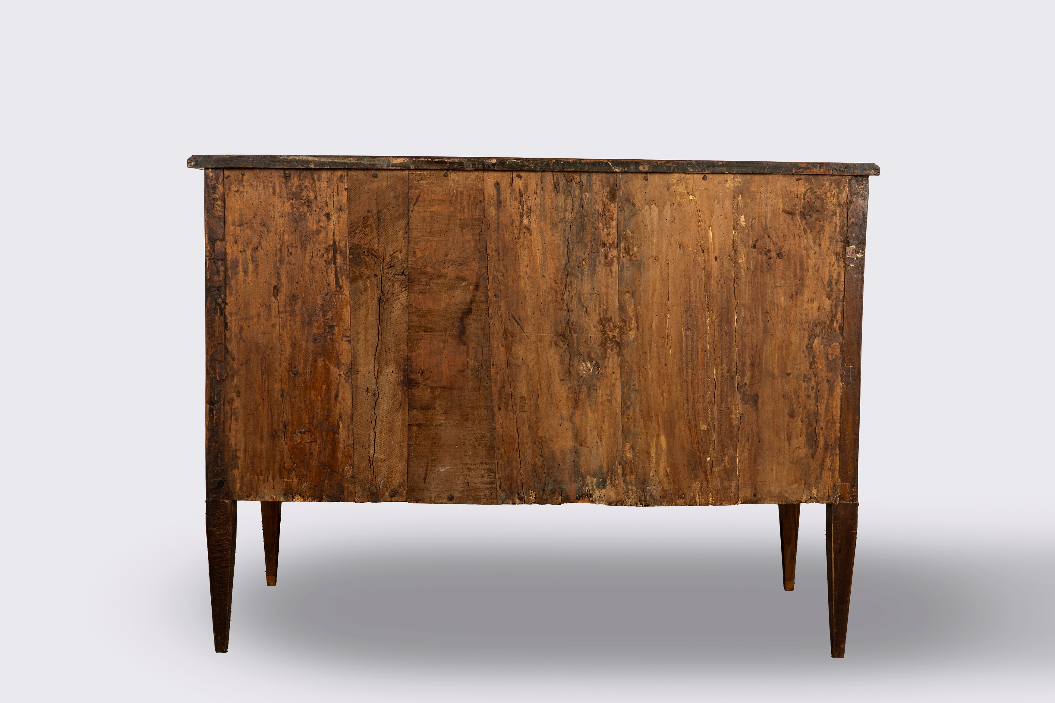 Cassettone stile Luigi XVI, secolo XVIII, in legno intarsiato