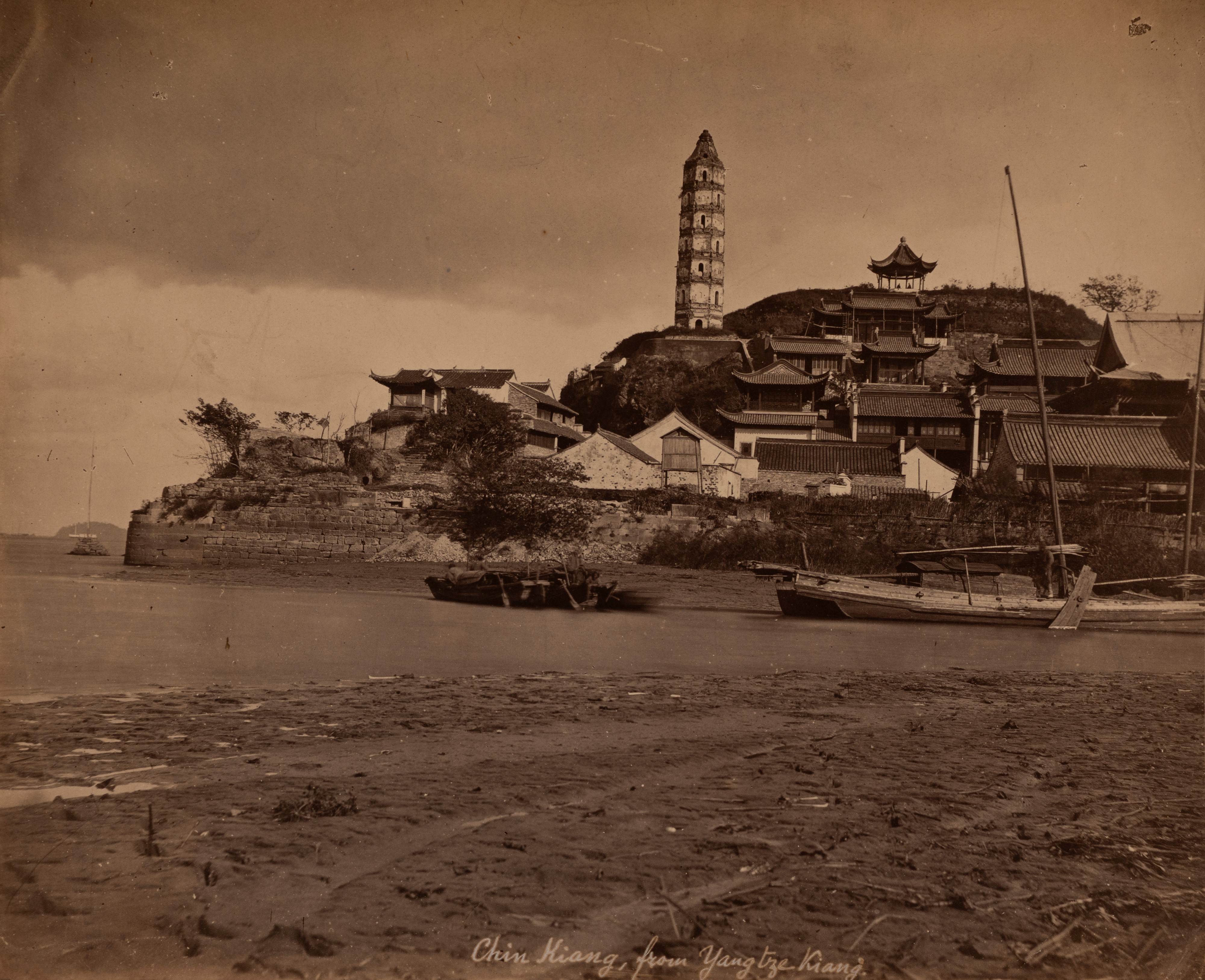 Hong Kong from Victoria Park ; Chin Kiang, from Yangtze Kiang