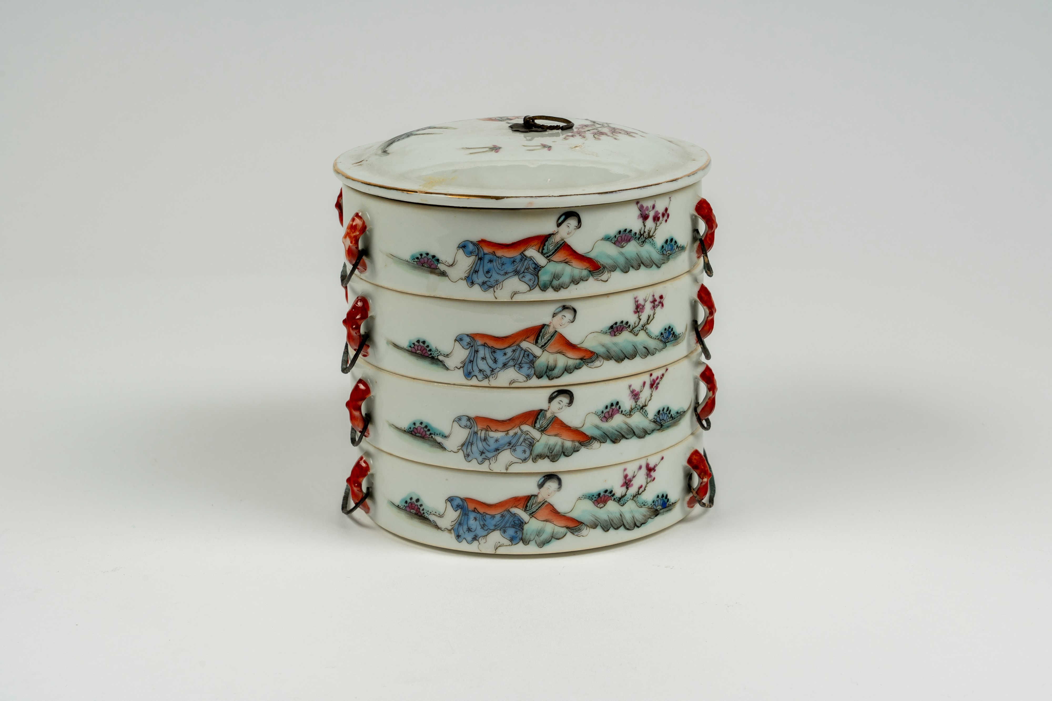 Porta vivande in porcellana, Cina, XX secolo