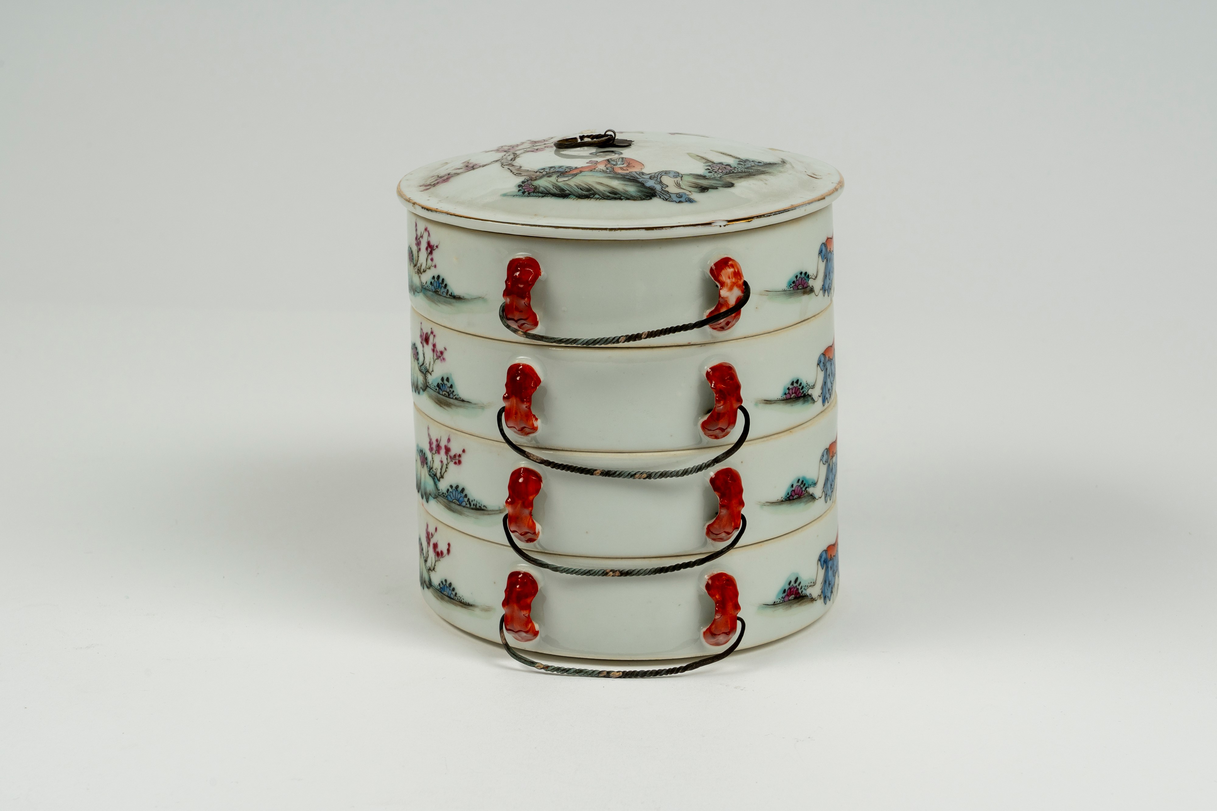 Porta vivande in porcellana, Cina, XX secolo