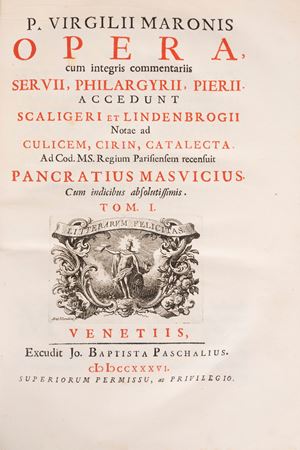Opera cum integris commentariis Servii, Philargyrii, Pierii
