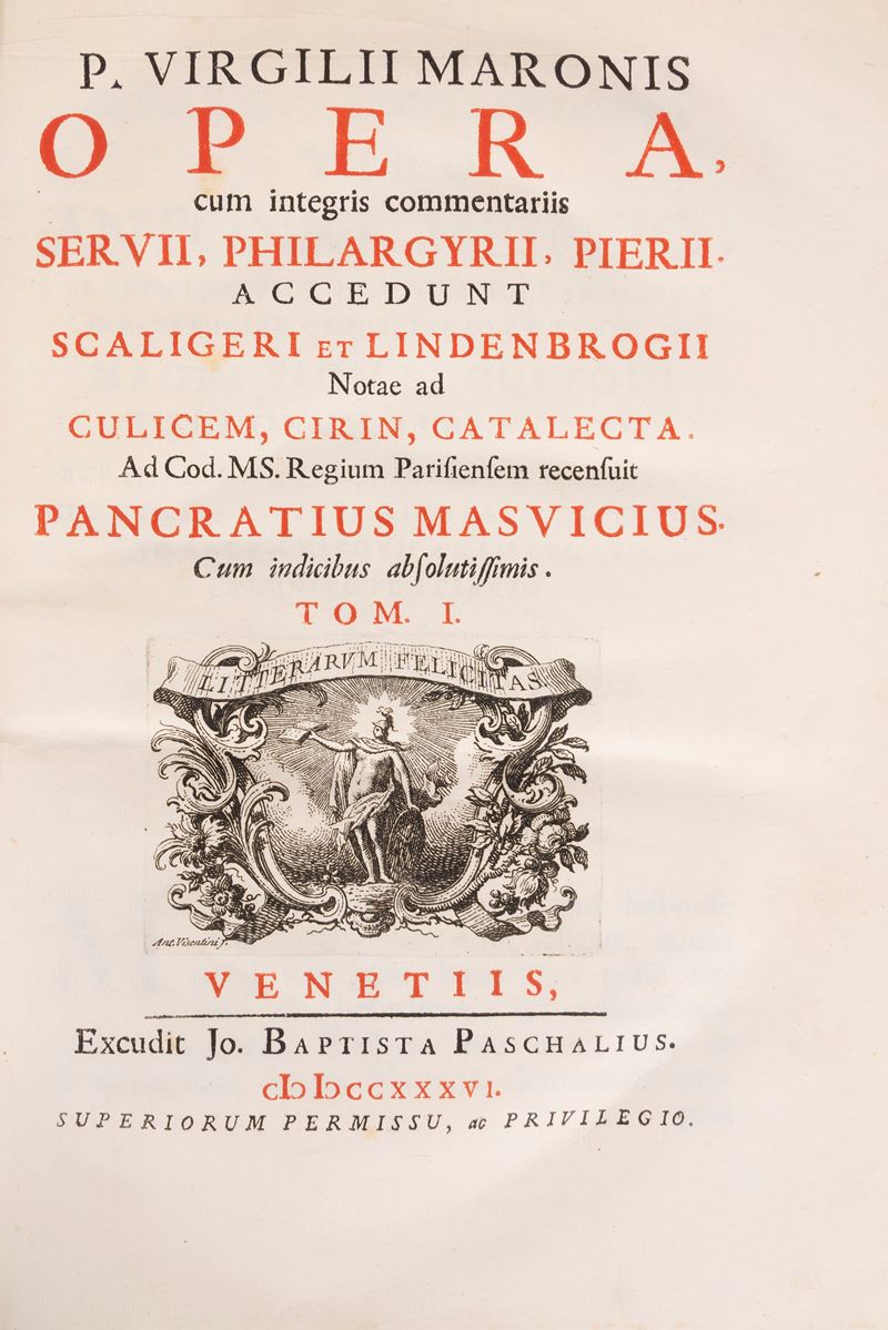 Opera cum integris commentariis Servii, Philargyrii, Pierii