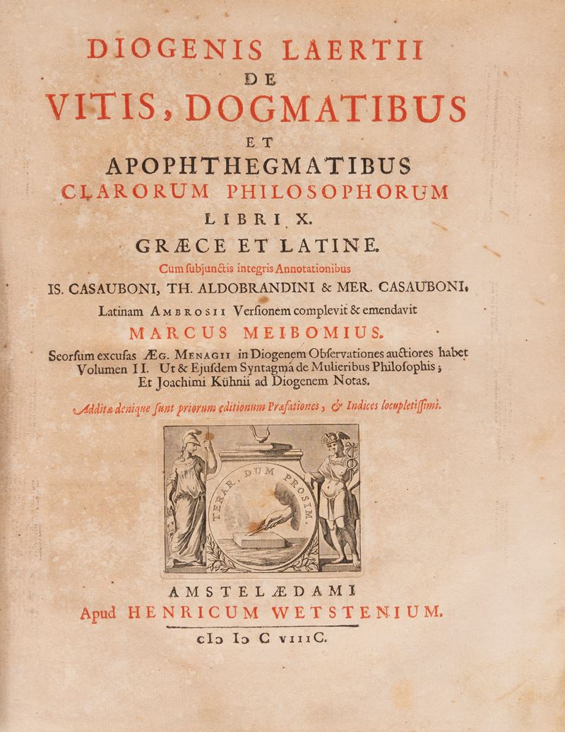 De vitis, dogmatibus et apophthegmatibus clarorum philosophorum libri X