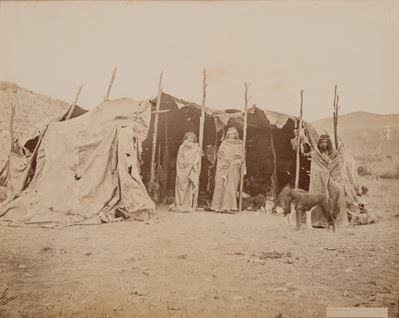 Mapuche, Patagonia - Stampa all'albumina applicata a cartoncino