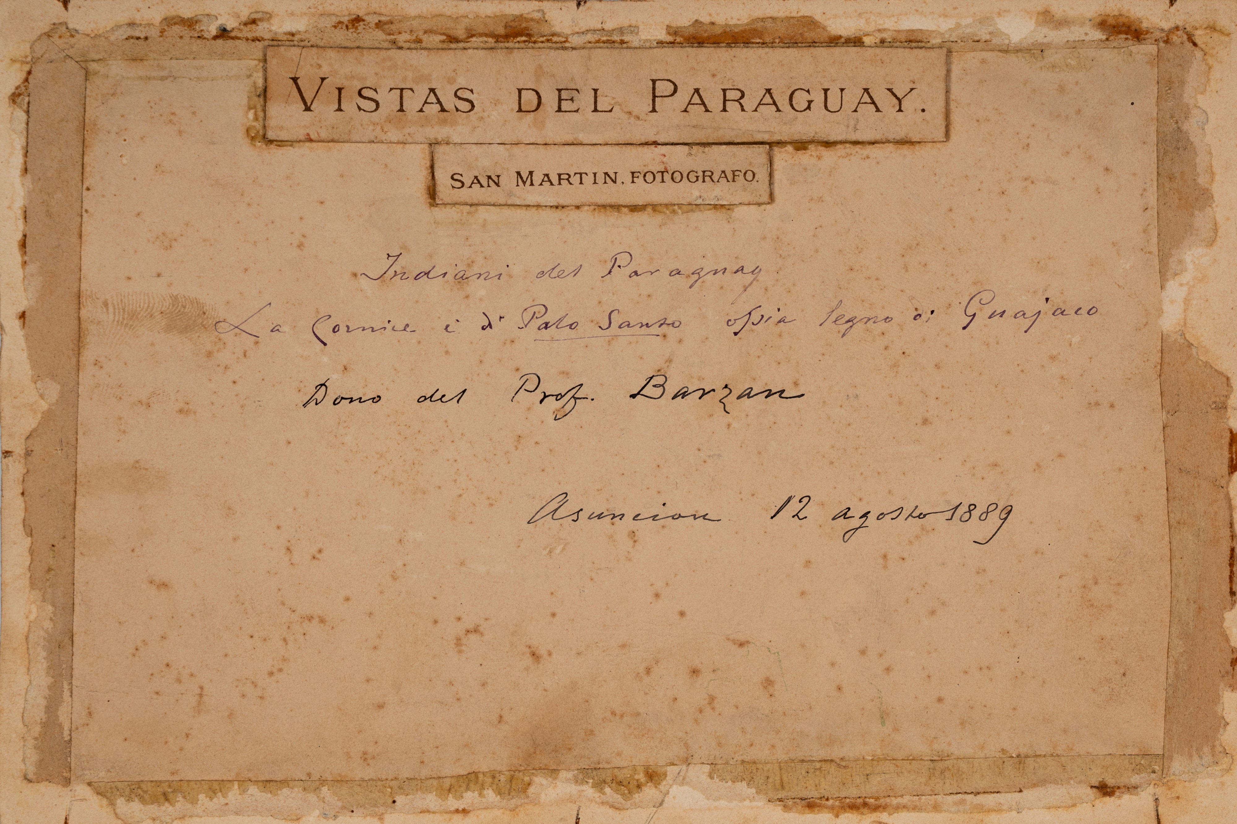 Manuel San Martin - Vistas del Paraguay, stampa all'albumina applicata a cartoncino, 1889