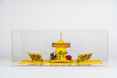 Luna Luna Karussel: A poetic extravaganza (Pop up 3D), stampa offset a colori sagomata e intaglia...