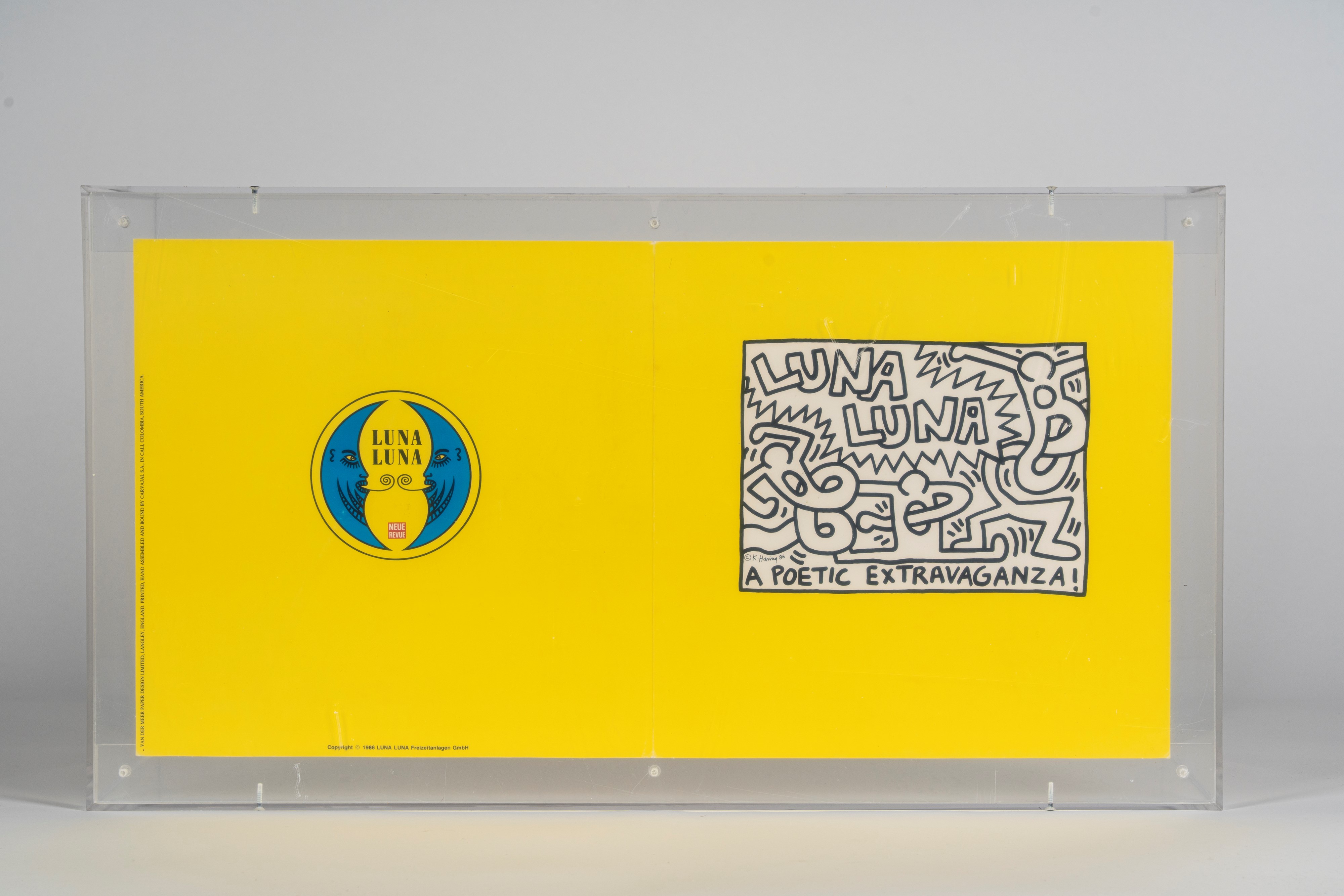 Keith Haring - Luna Luna Karussel: A poetic extravaganza (Pop up 3D), stampa offset a colori sago...