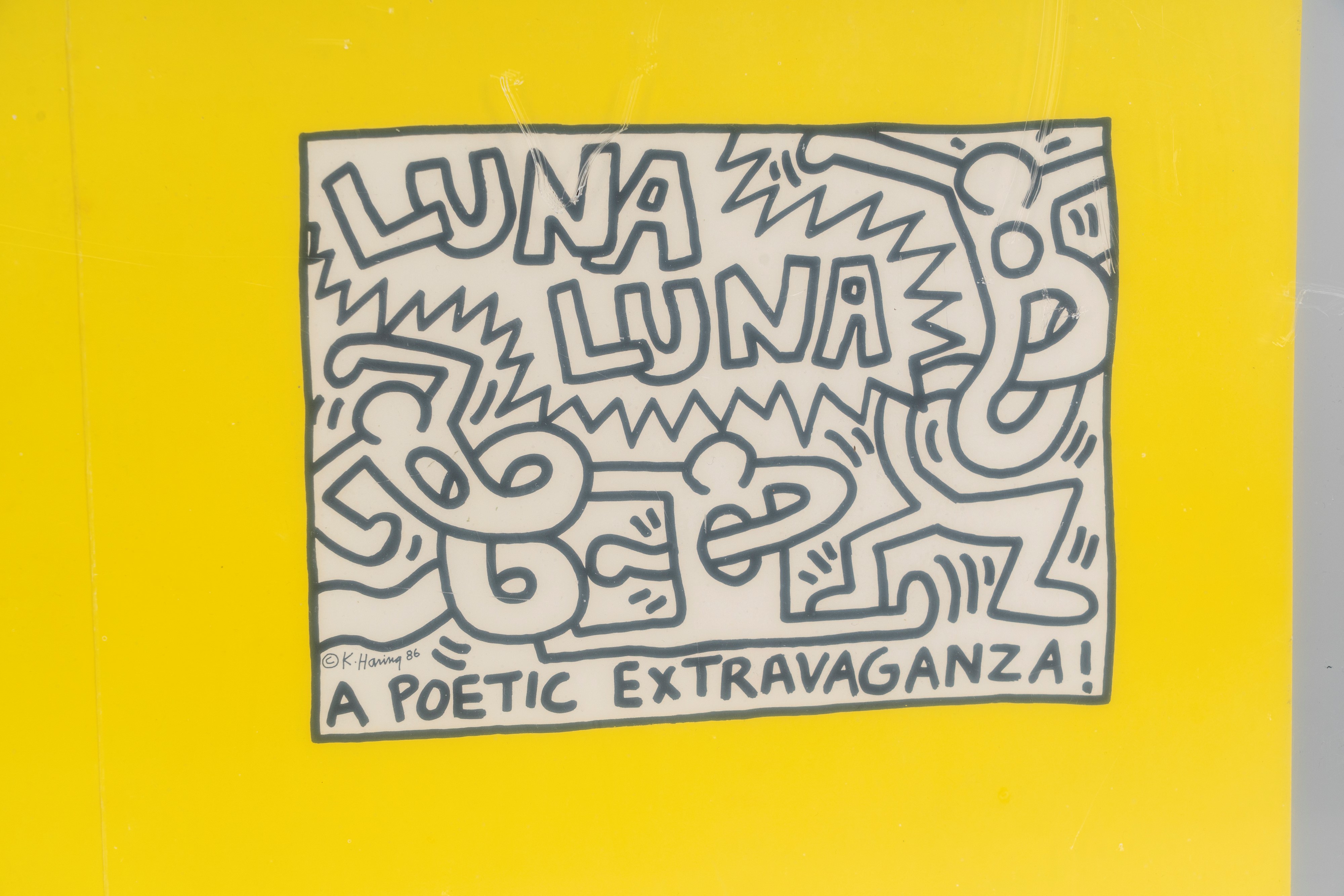 Keith Haring - Luna Luna Karussel: A poetic extravaganza (Pop up 3D), stampa offset a colori sago...