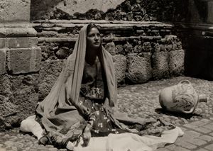 Tipo de Muyer tehuan del pueblo, Oaxaca Mexico