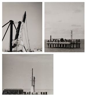 Wallops Island ; Kenya, Africa ; Indian Ocean off Coast of Kenia - Pre-lauch view of the SSS