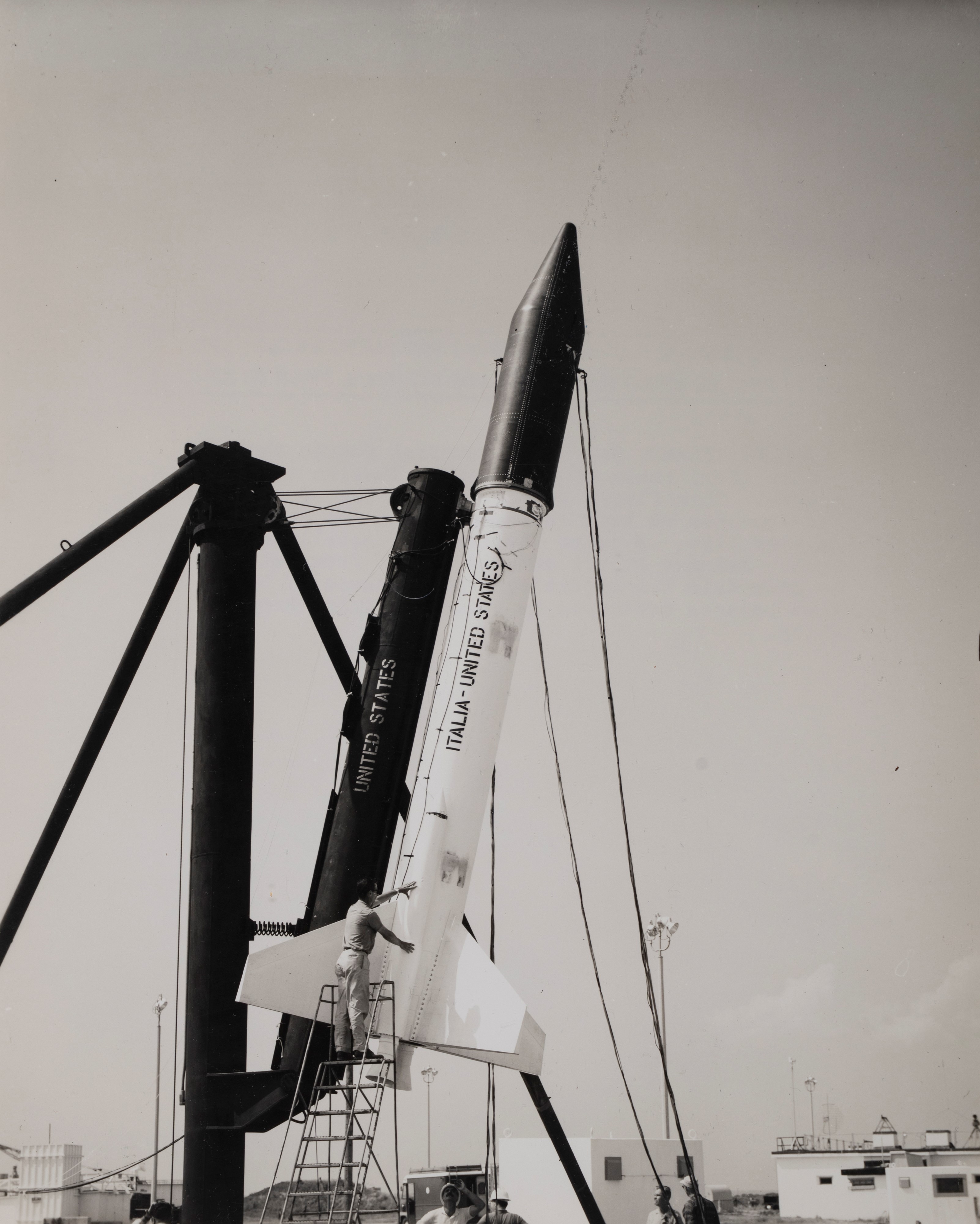 Wallops Island ; Kenya, Africa ; Indian Ocean off Coast of Kenia - Pre-lauch view of the SSS