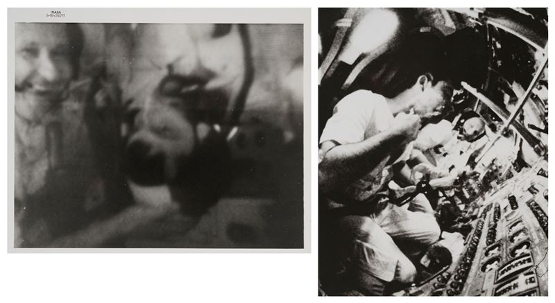 Apollo 10, TV picture Astronaut Thomas P. Stafford and Astronaut John Young