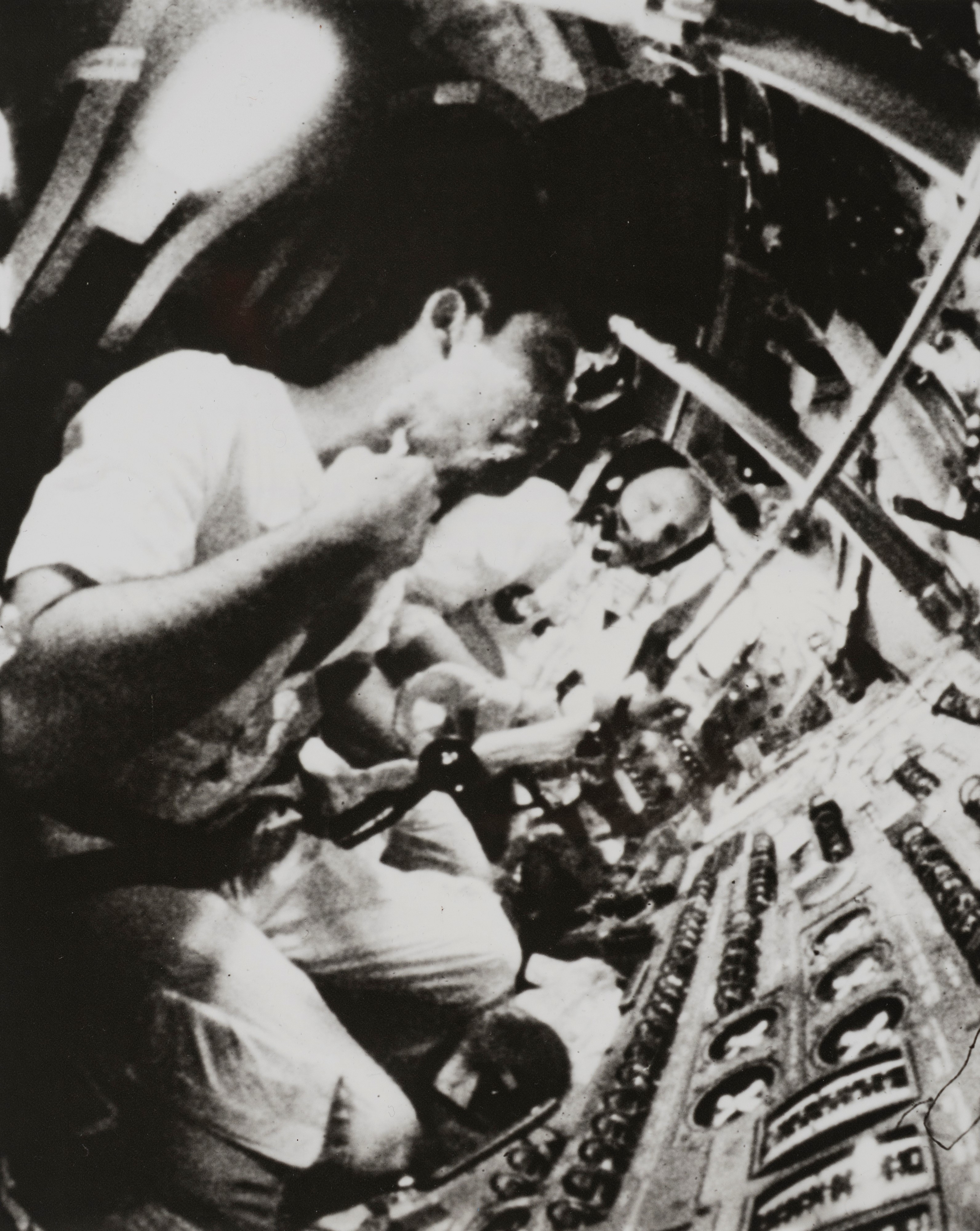 Apollo 10, TV picture Astronaut Thomas P. Stafford and Astronaut John Young