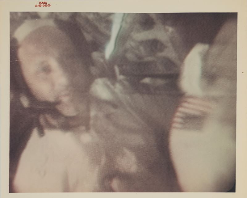 Apollo 10, TV picture, Astronaut Thomas P. Stafford on board