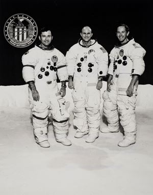 Crew members Apollo 16, Kennedy Space Center, Florida