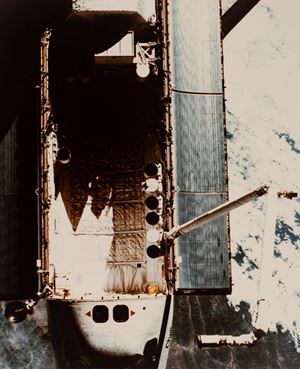 Challenger view from Space Shuttle Challenger