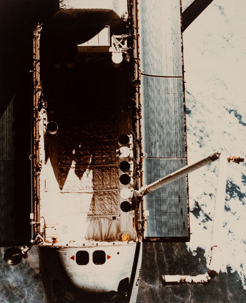 Challenger view from Space Shuttle Challenger