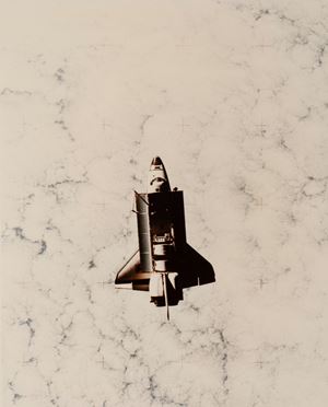 Challenger view from Space Shuttle Challenger
