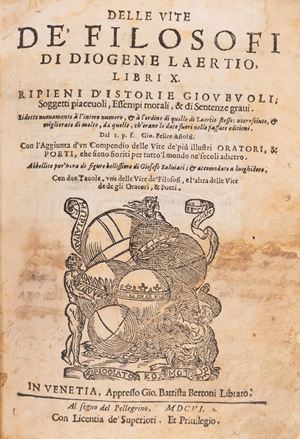 Delle vite de Filosofi