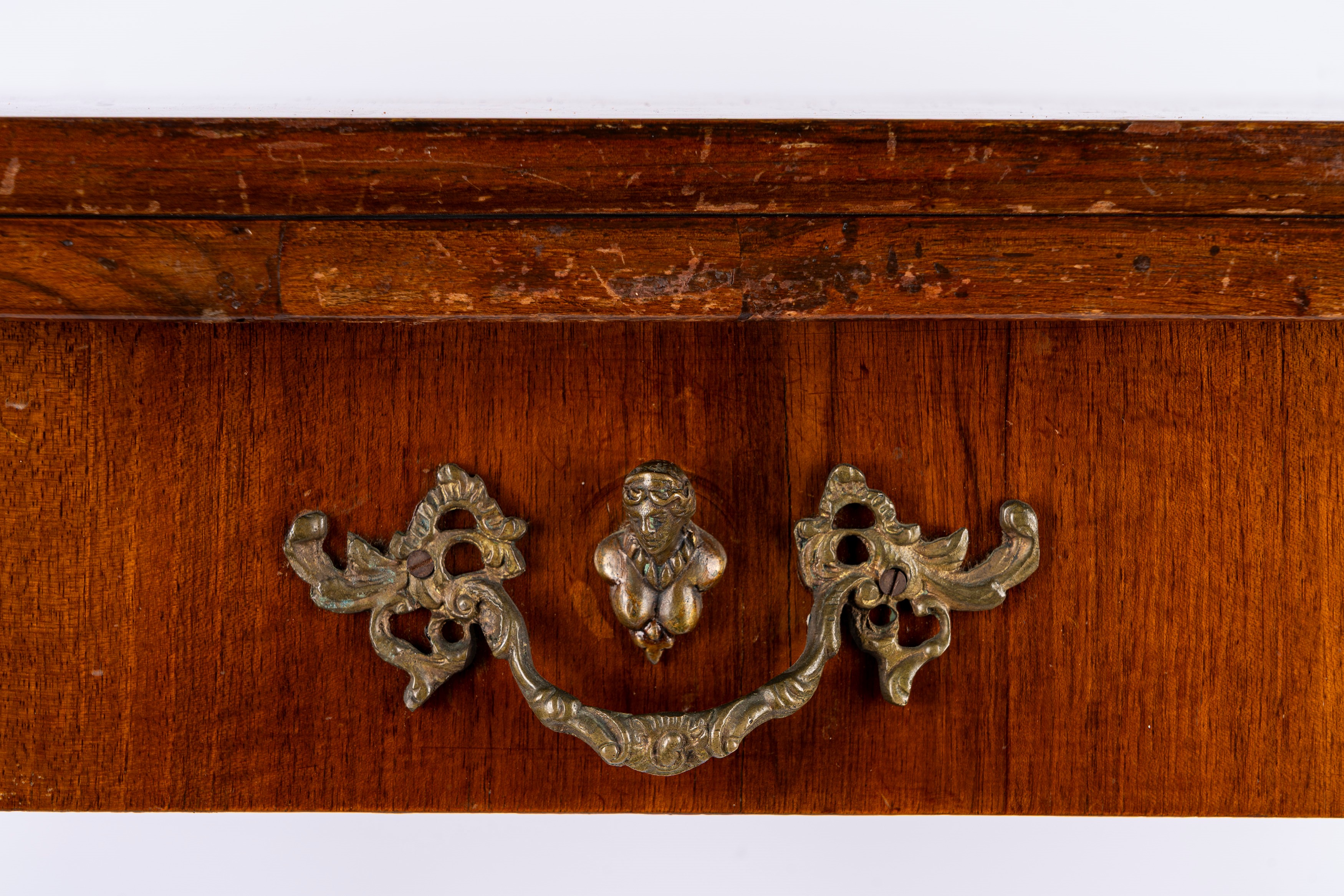 Tavolino da gioco in stile settecentesco, piano a libro, secolo XIX