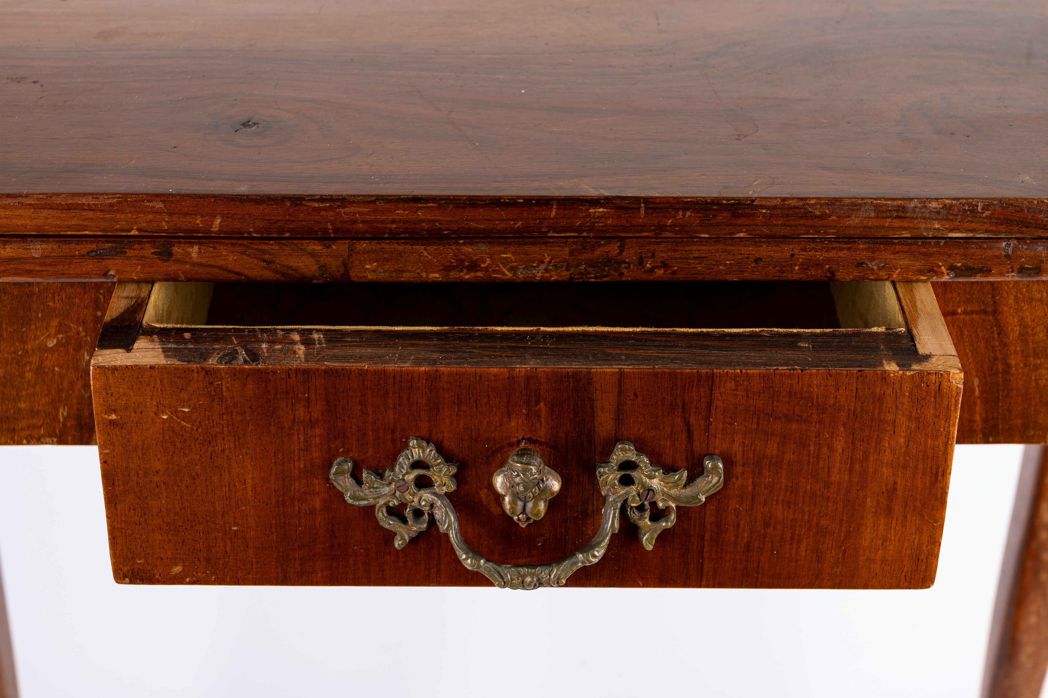 Tavolino da gioco in stile settecentesco, piano a libro, secolo XIX